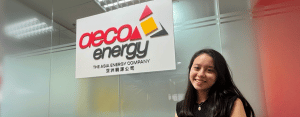 Carys Tebby, AECO Energy's first intern